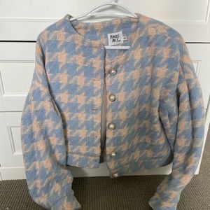Princess Polly Pink & Blue Tweed Jacket